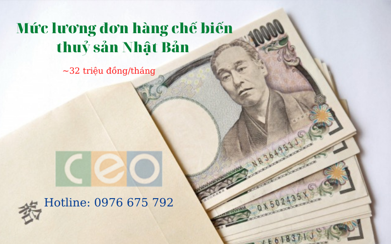 Mức lương đơn hàng chế biến thuỷ sản