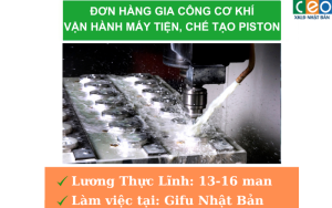 TUYỂN 15 ỨNG VIÊN THAM GIA CÔNG VIỆC GIA CÔNG CƠ KHÍ TẠI NHẬT BẢN